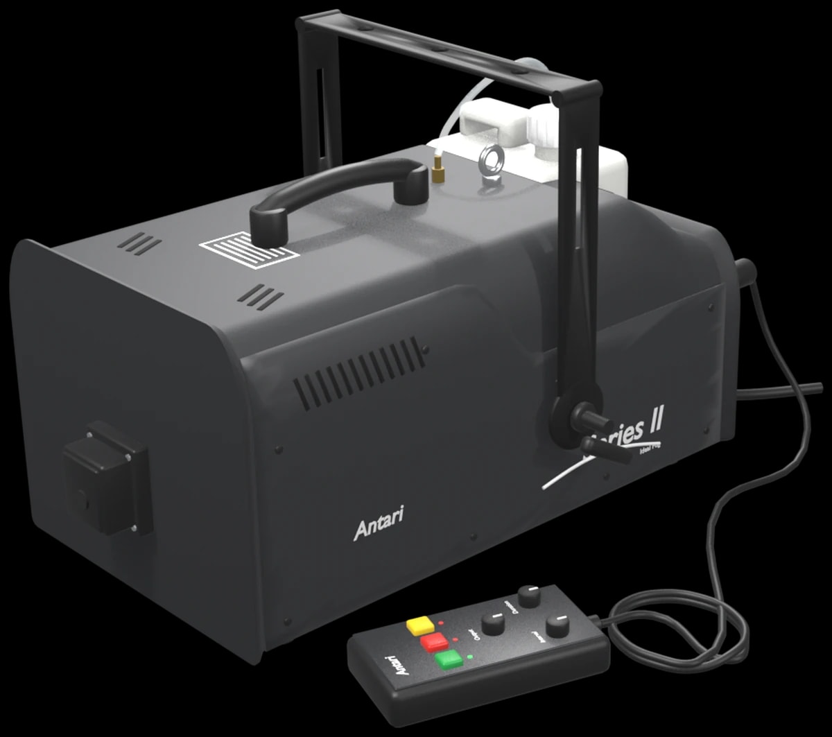 Røykgenerator, DMX Z1200, for lekkasjetesting, 3D-modell sett skrått forfra