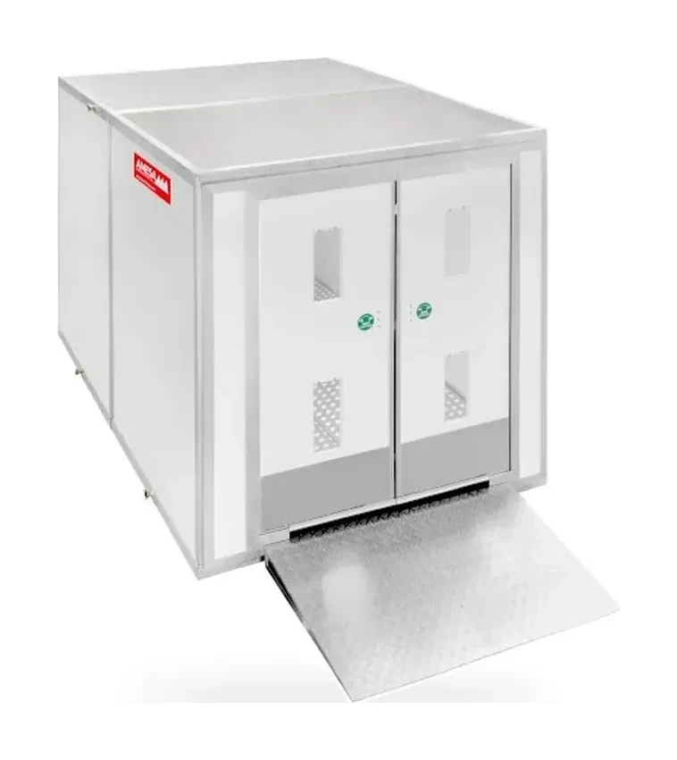 Materialsluse, Mat Lock, 2 kammer, 300 × 190 × 200 cm, AMESA