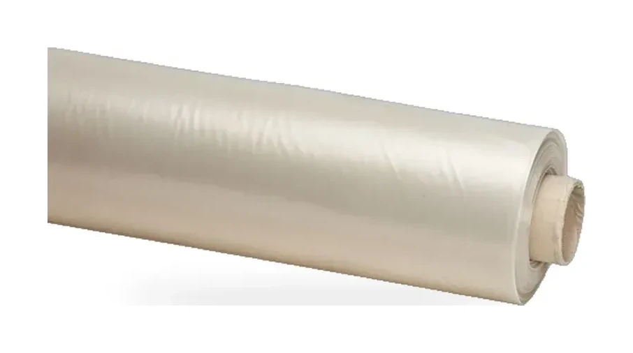 PE-folie, fuktsperre, blankblå, 4 × 25 m, 135 µm