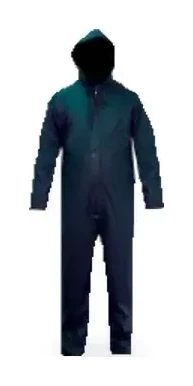 Regndress, heldekkende, blå, str. XXL