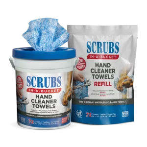 RENSESERVIETTER SCRUBS IN-A-BUCKET (72 STK)
